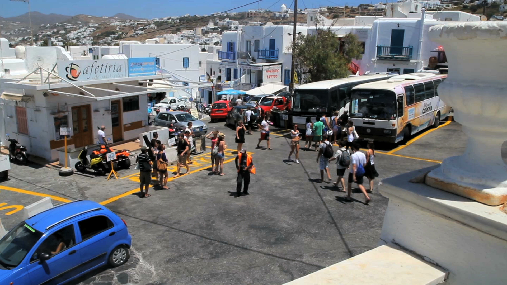 Getting Around Mykonos With The Bus