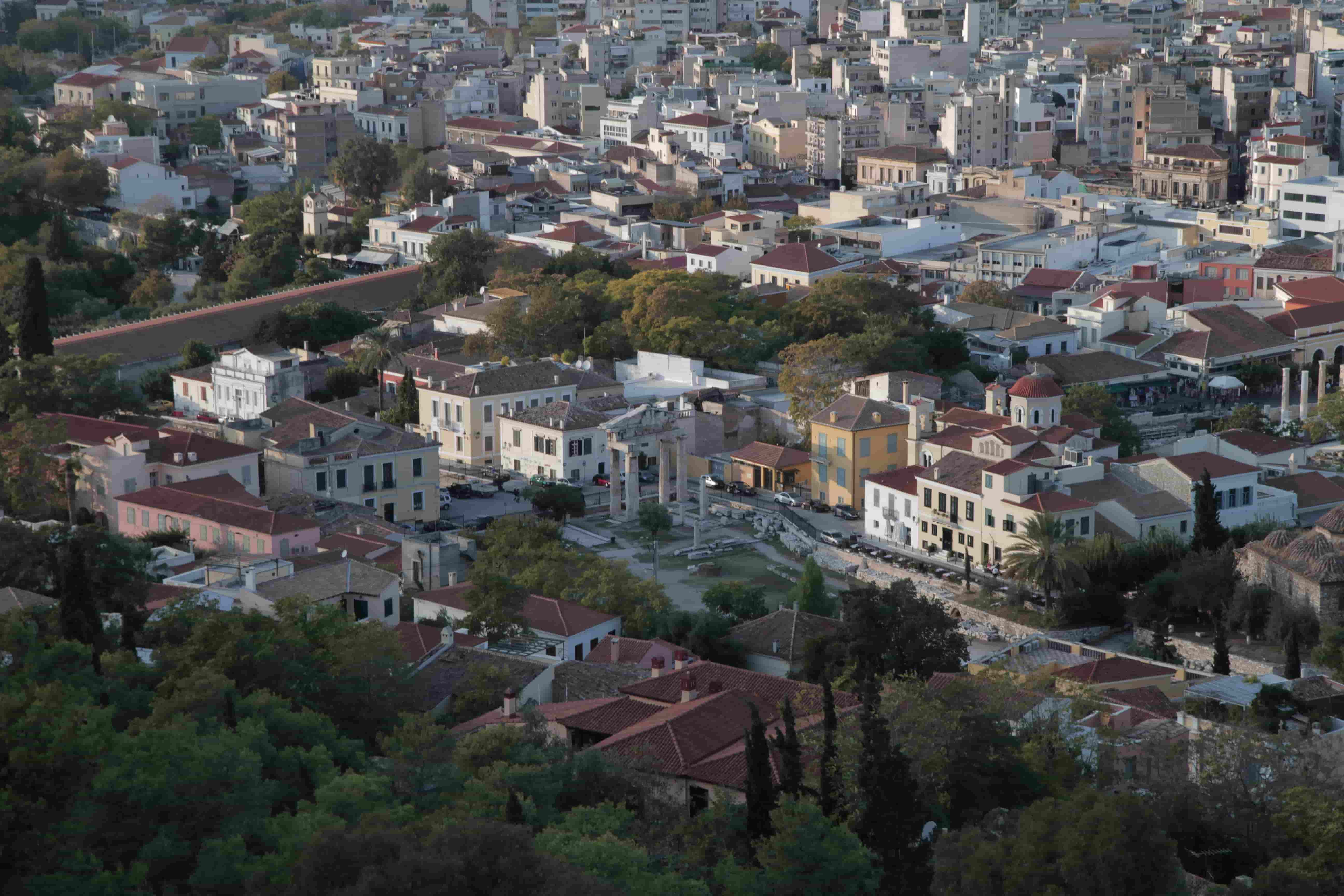 Walking in Historical Center Of Athens With John Carr